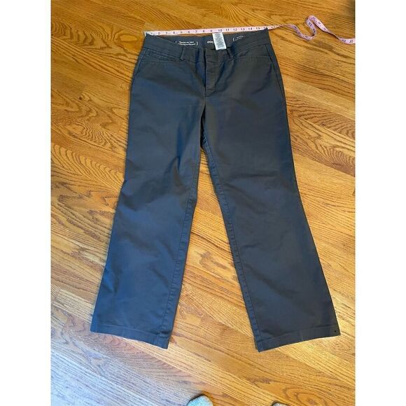 Dockers Ladies Gray Dress Pants Size 12 M Casual Solid Button Closure - Picture 1 of 7